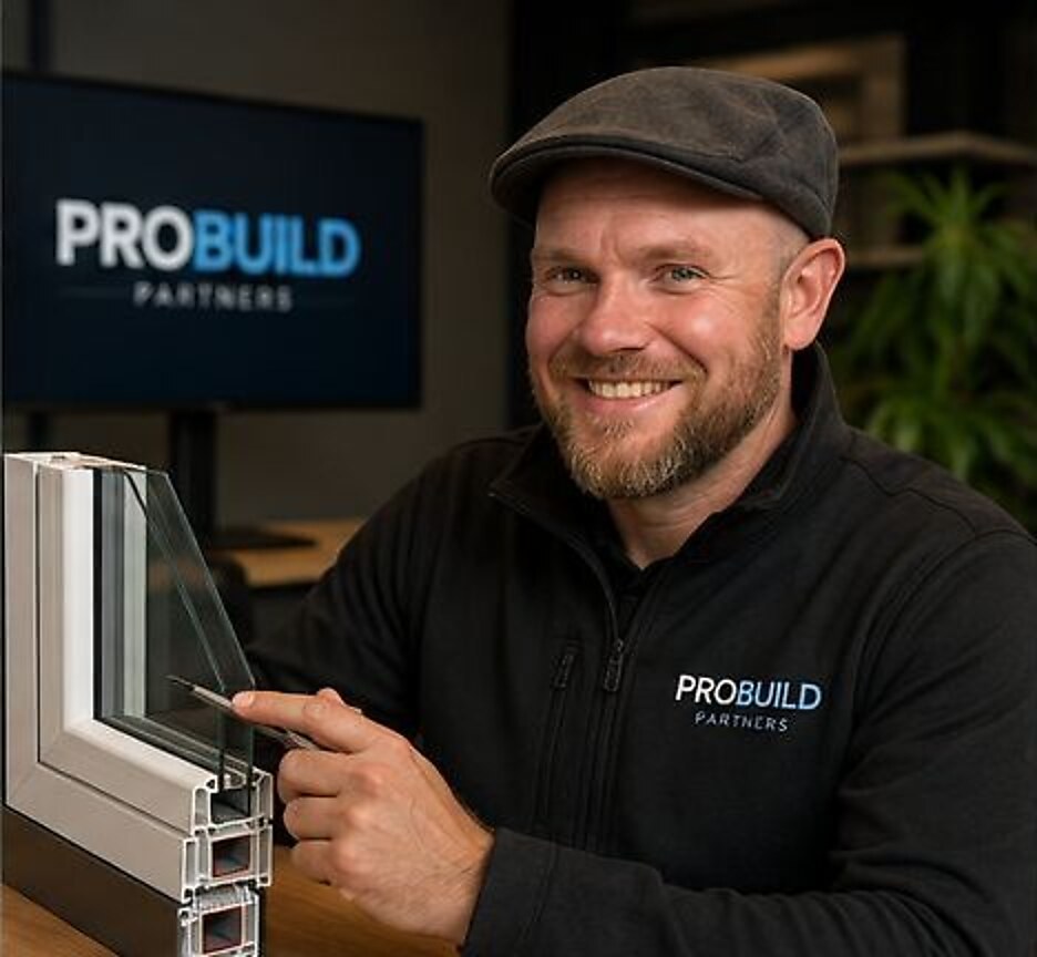 Foto van Timo Kuik van ProBuild Partners; achtergrond digitaal bewerkt